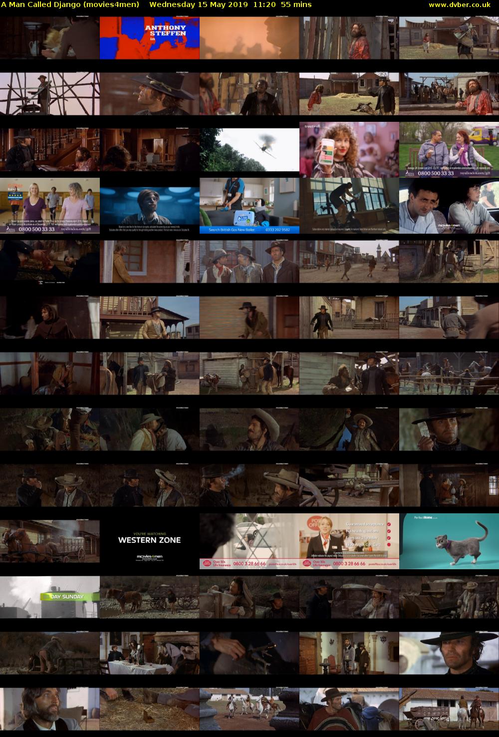 A Man Called Django (movies4men) Wednesday 15 May 2019 11:20 - 12:15