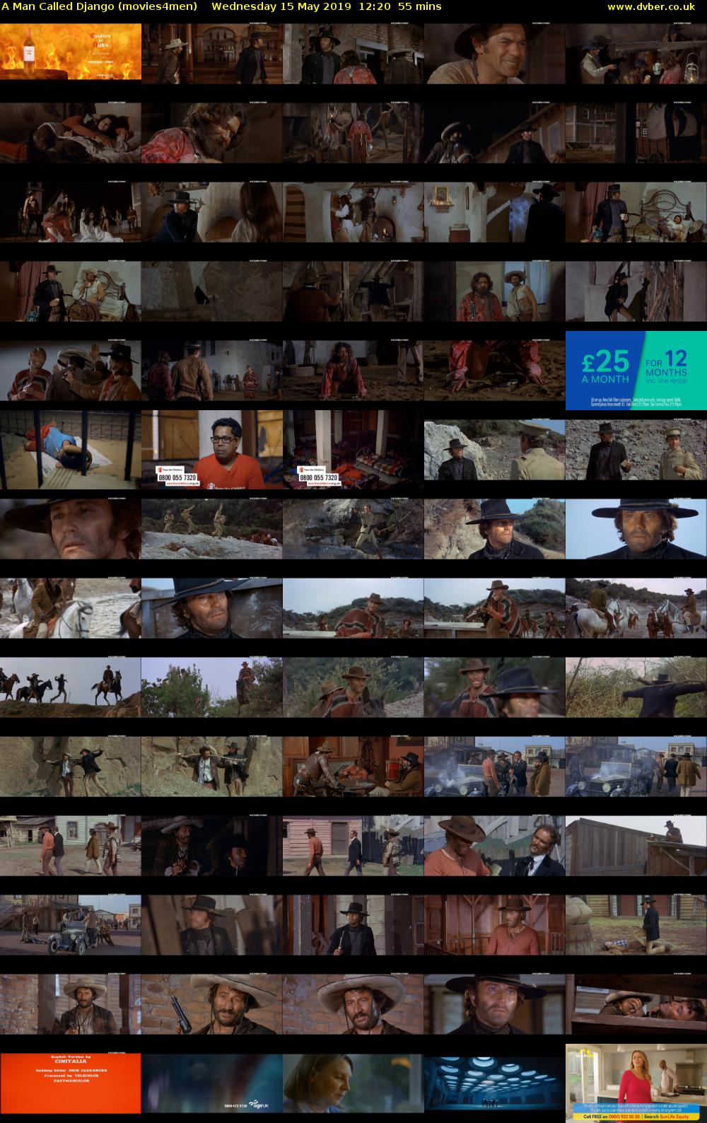 A Man Called Django (movies4men) Wednesday 15 May 2019 12:20 - 13:15