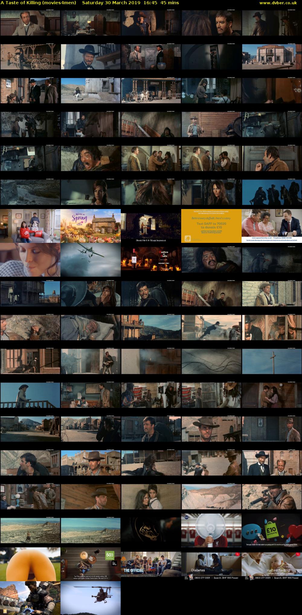 A Taste of Killing (movies4men) Saturday 30 March 2019 16:45 - 17:30