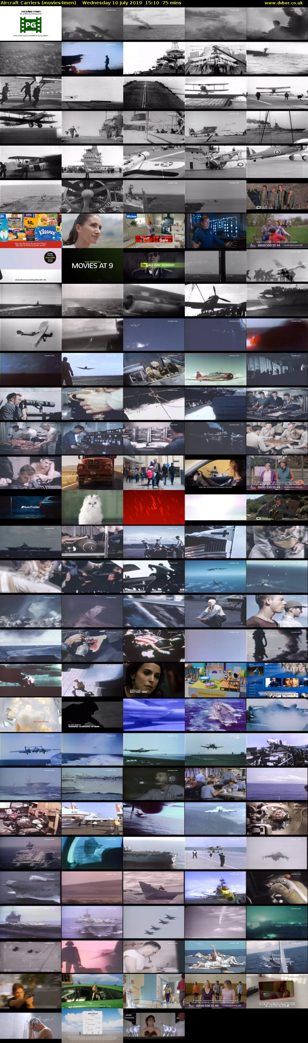 Aircraft Carriers (movies4men) Wednesday 10 July 2019 15:10 - 16:25