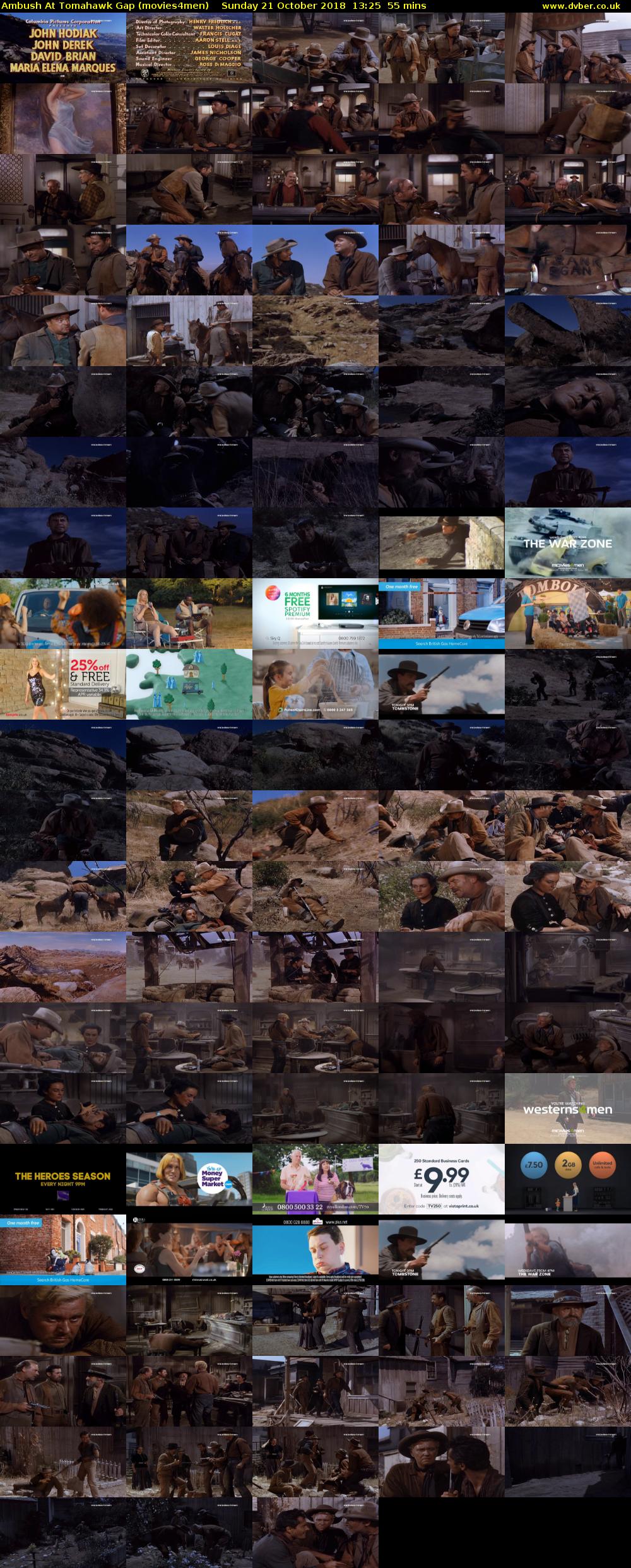 Ambush At Tomahawk Gap (movies4men) Sunday 21 October 2018 13:25 - 14:20
