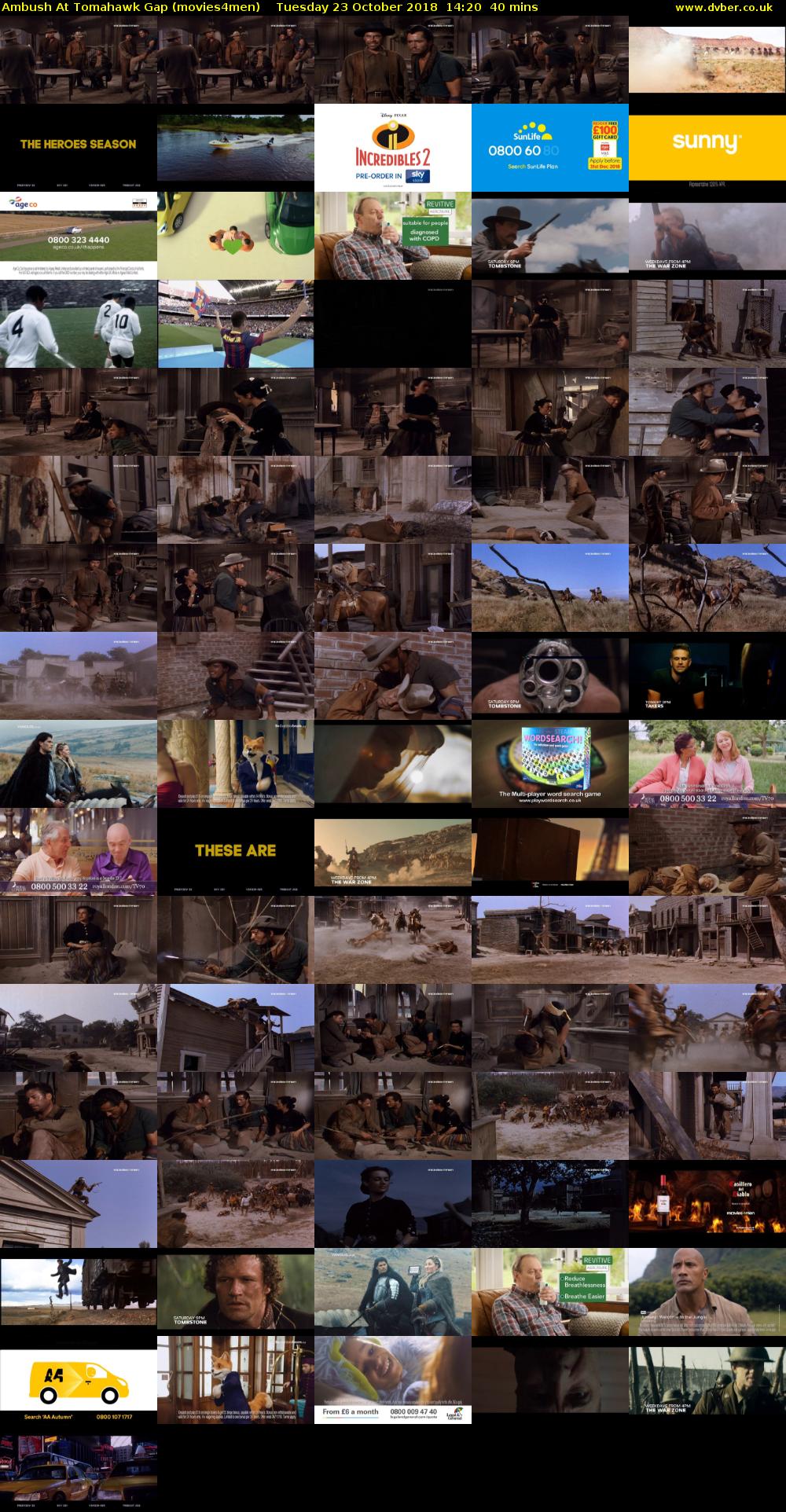 Ambush At Tomahawk Gap (movies4men) Tuesday 23 October 2018 14:20 - 15:00