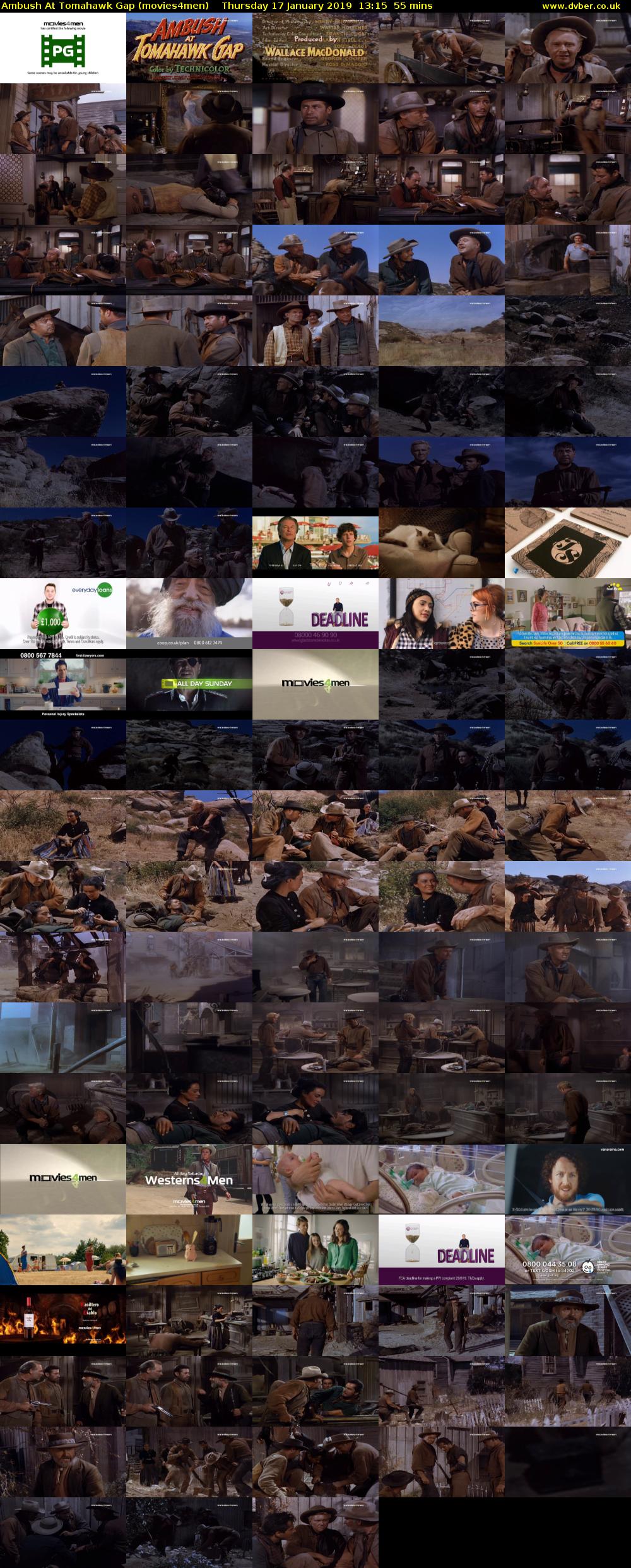 Ambush At Tomahawk Gap (movies4men) Thursday 17 January 2019 13:15 - 14:10