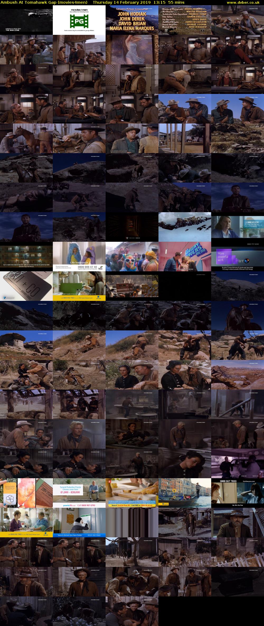 Ambush At Tomahawk Gap (movies4men) Thursday 14 February 2019 13:15 - 14:10