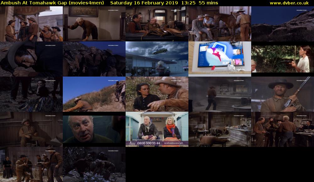 Ambush At Tomahawk Gap (movies4men) Saturday 16 February 2019 13:25 - 14:20