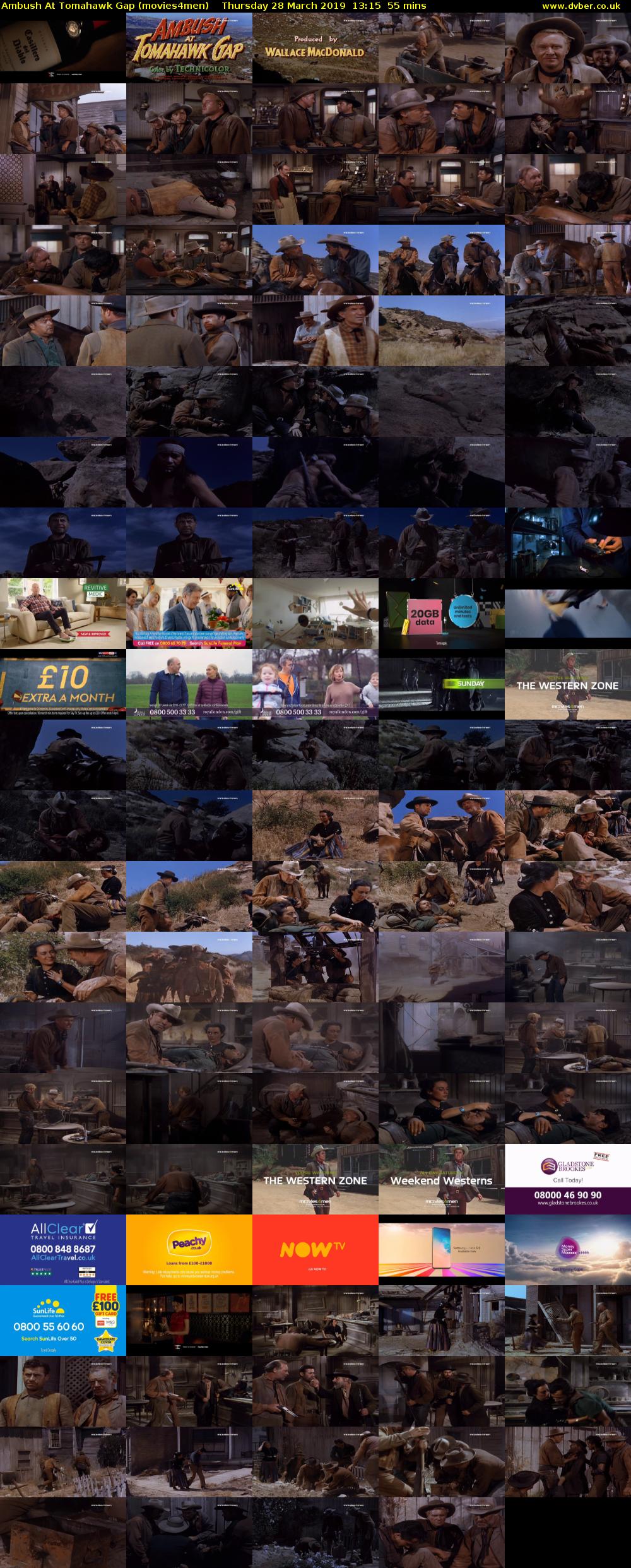 Ambush At Tomahawk Gap (movies4men) Thursday 28 March 2019 13:15 - 14:10