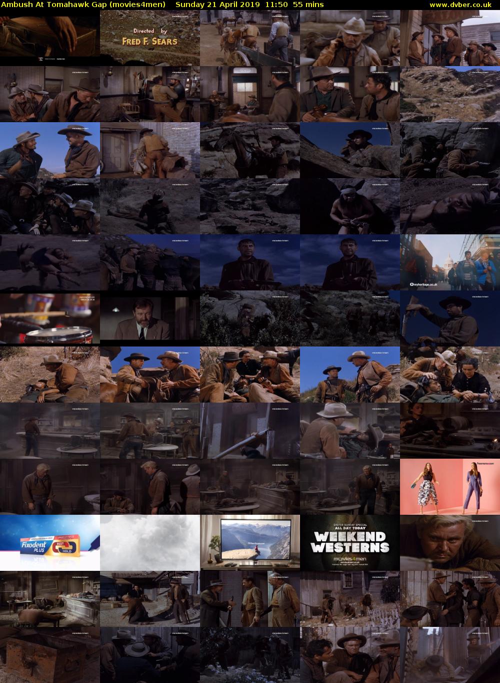 Ambush At Tomahawk Gap (movies4men) Sunday 21 April 2019 11:50 - 12:45