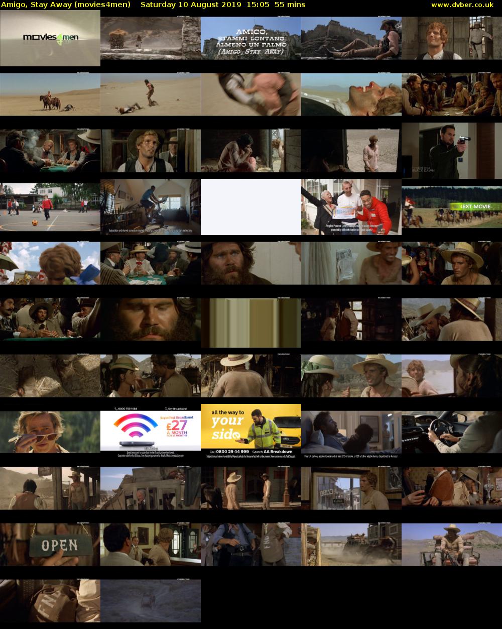 Amigo, Stay Away (movies4men) Saturday 10 August 2019 15:05 - 16:00
