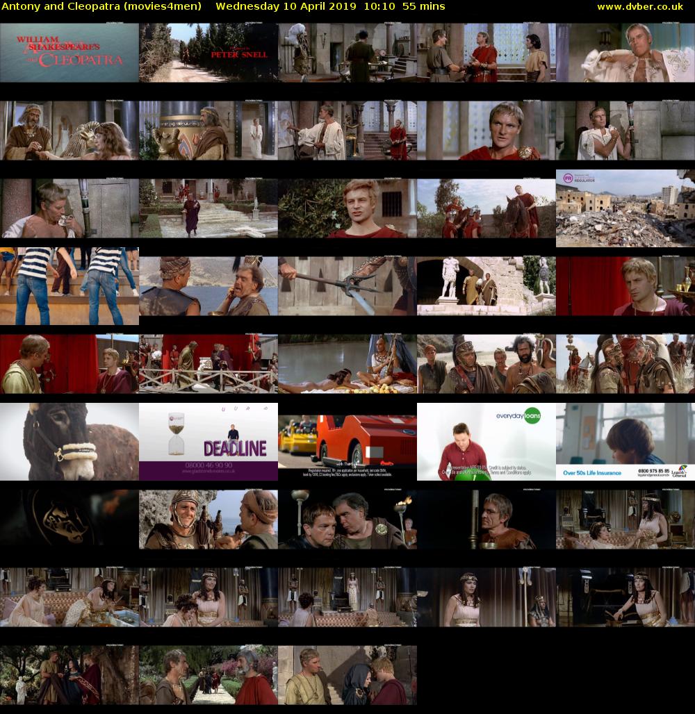 Antony and Cleopatra (movies4men) Wednesday 10 April 2019 10:10 - 11:05