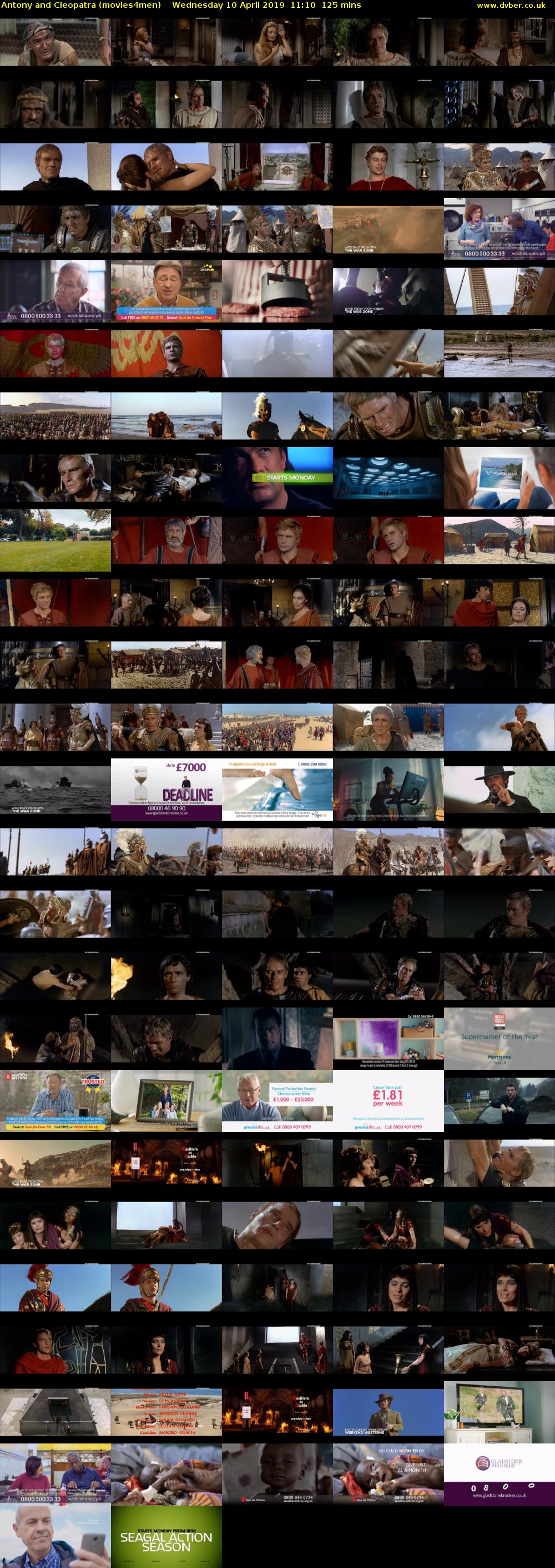 Antony and Cleopatra (movies4men) Wednesday 10 April 2019 11:10 - 13:15