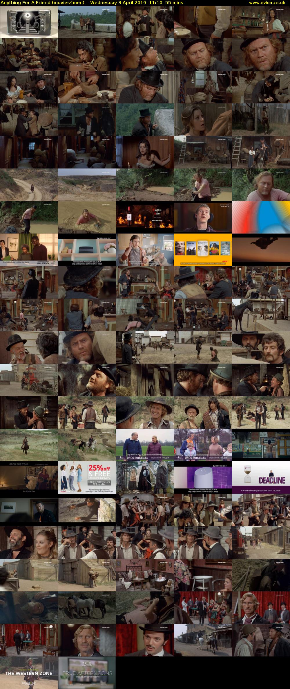 Anything For A Friend (movies4men) Wednesday 3 April 2019 11:10 - 12:05