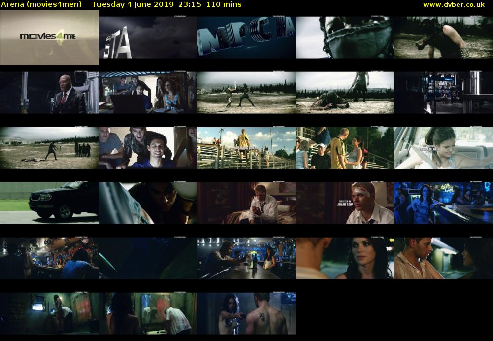 Arena (movies4men) Tuesday 4 June 2019 23:15 - 01:05