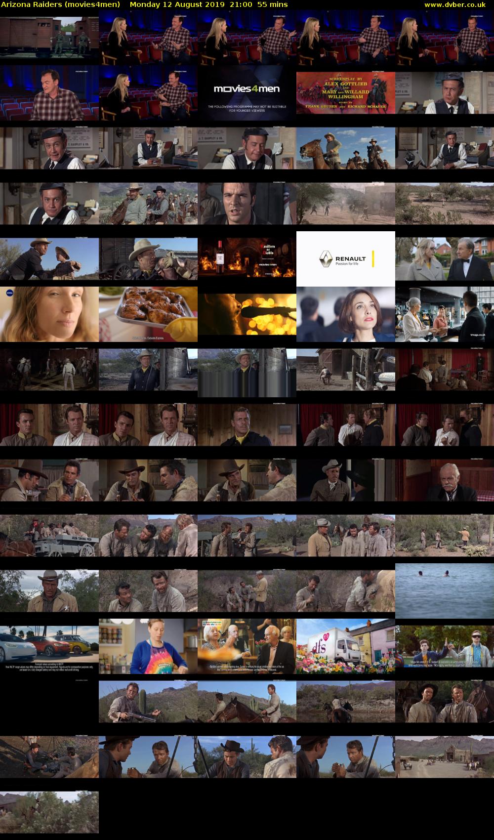 Arizona Raiders (movies4men) Monday 12 August 2019 21:00 - 21:55
