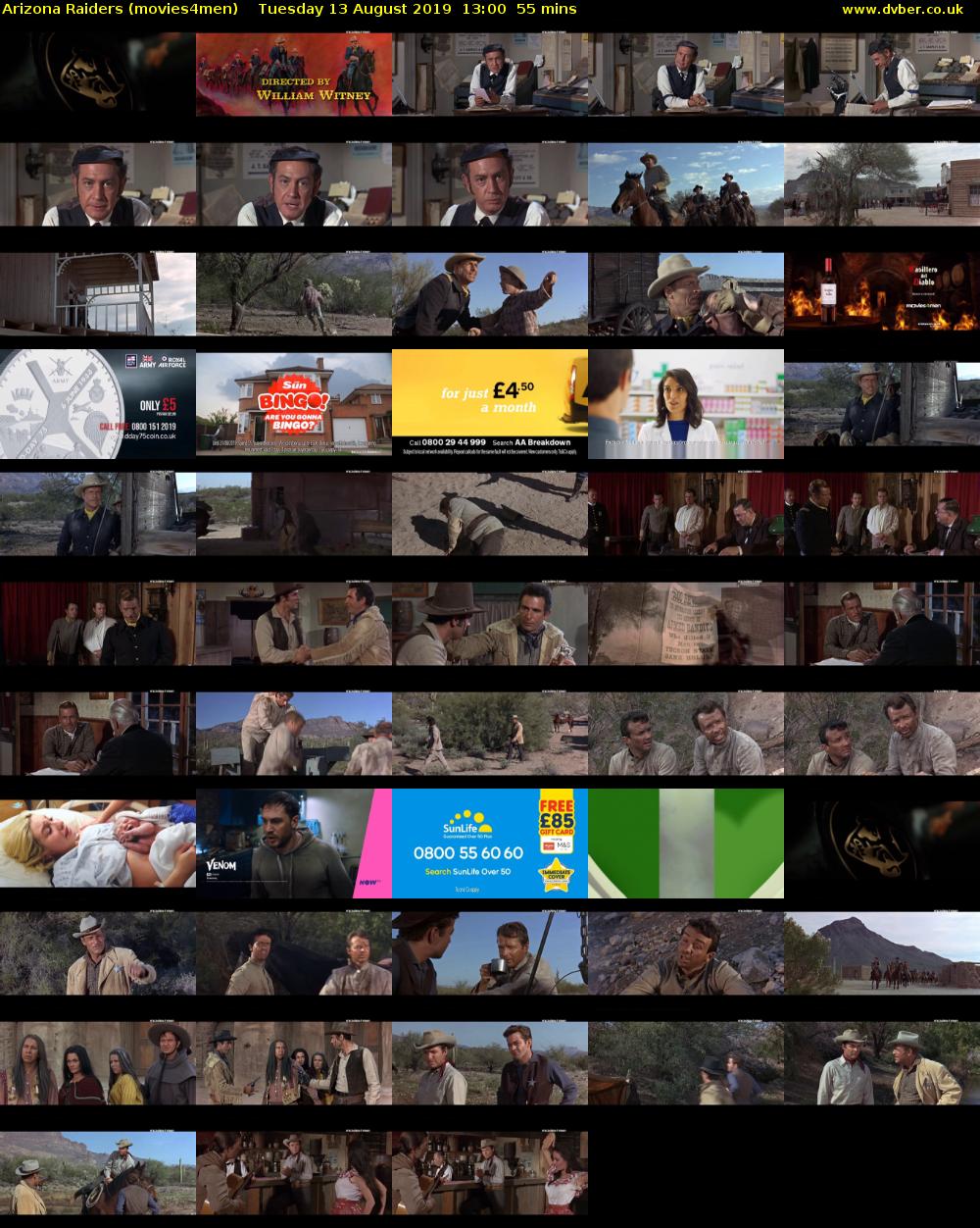 Arizona Raiders (movies4men) Tuesday 13 August 2019 13:00 - 13:55