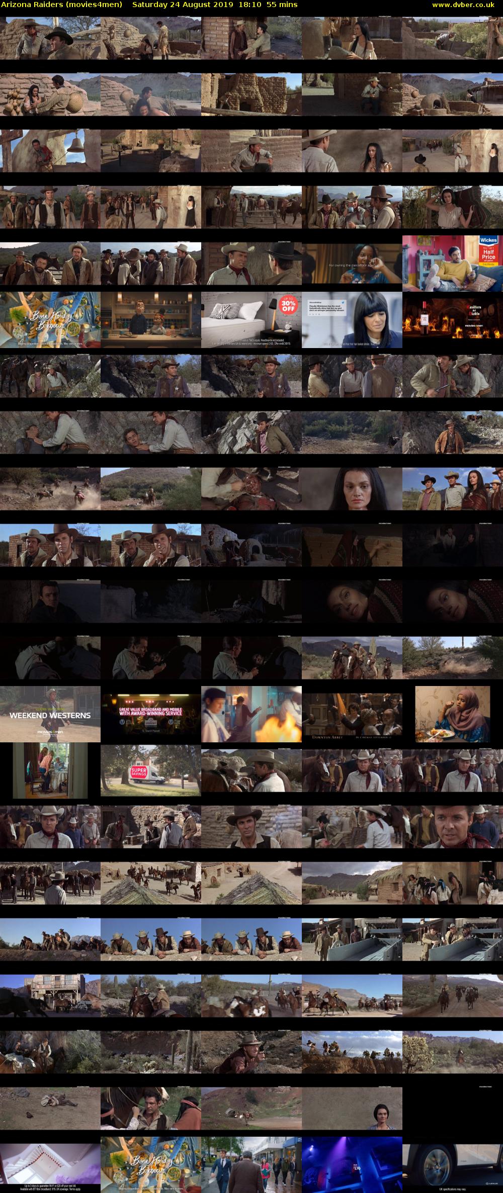 Arizona Raiders (movies4men) Saturday 24 August 2019 18:10 - 19:05