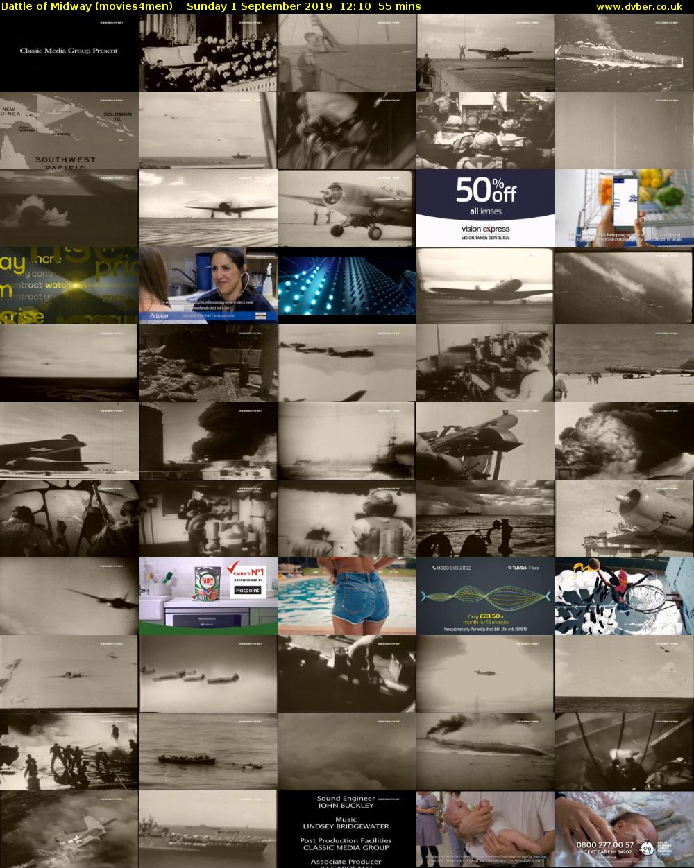 Battle of Midway (movies4men) Sunday 1 September 2019 12:10 - 13:05