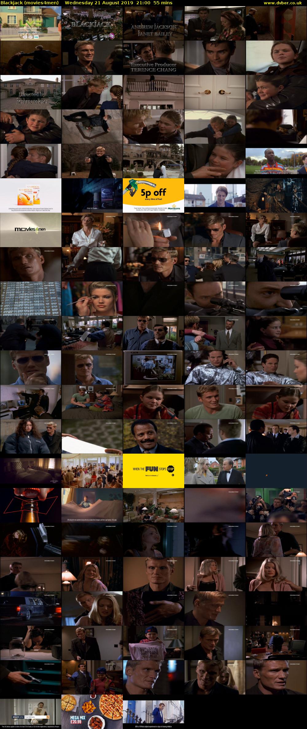 Blackjack (movies4men) Wednesday 21 August 2019 21:00 - 21:55
