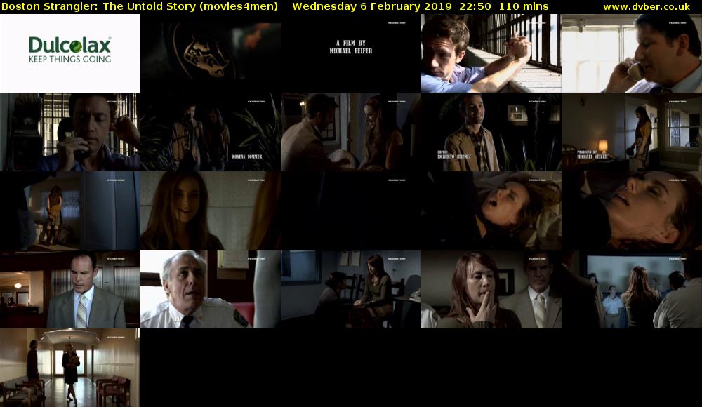 Boston Strangler: The Untold Story (movies4men) Wednesday 6 February 2019 22:50 - 00:40