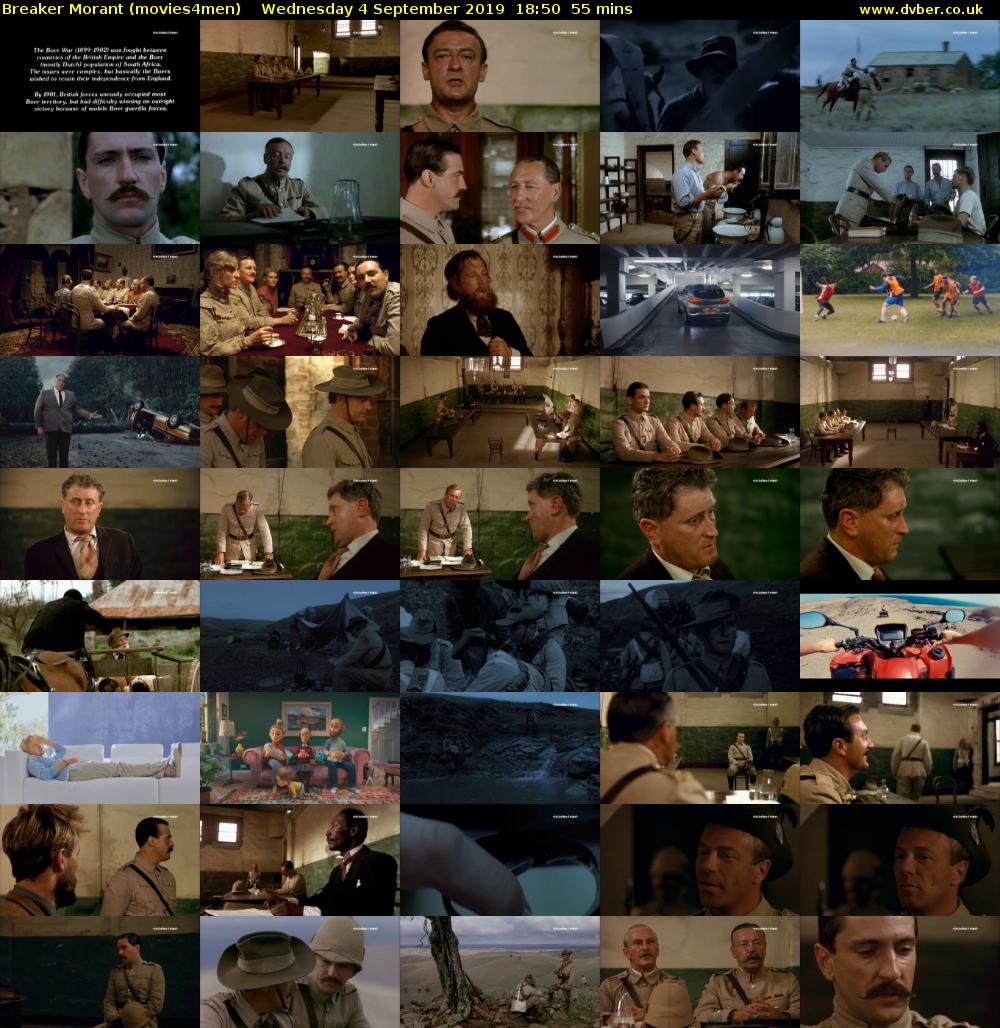 Breaker Morant (movies4men) Wednesday 4 September 2019 18:50 - 19:45