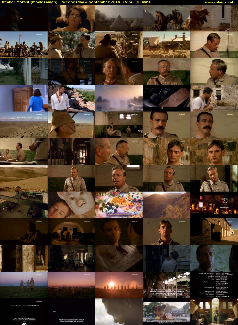 Breaker Morant (movies4men) Wednesday 4 September 2019 19:50 - 21:00