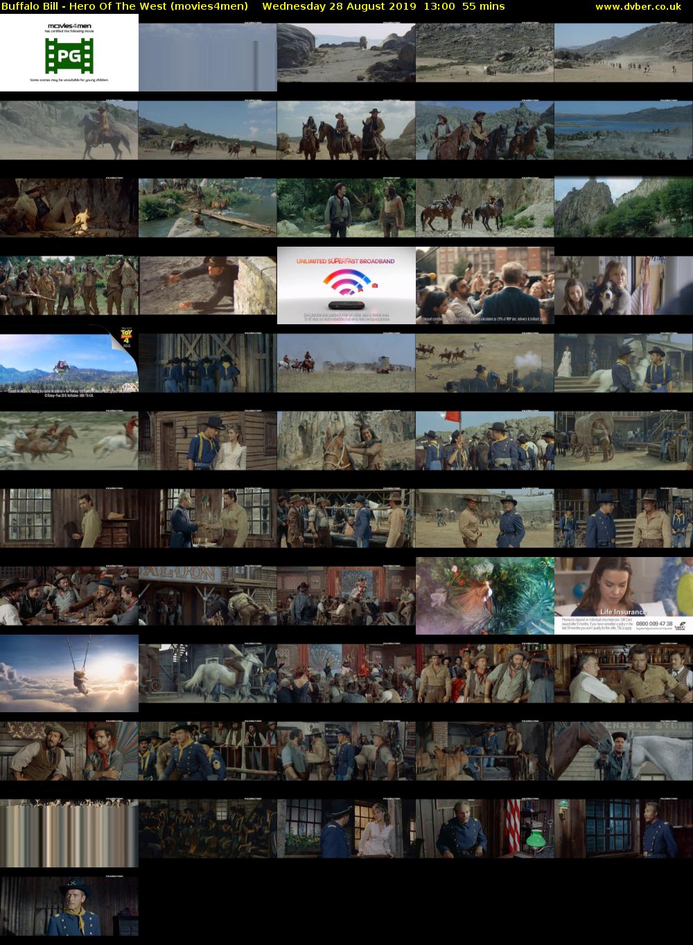 Buffalo Bill - Hero Of The West (movies4men) Wednesday 28 August 2019 13:00 - 13:55
