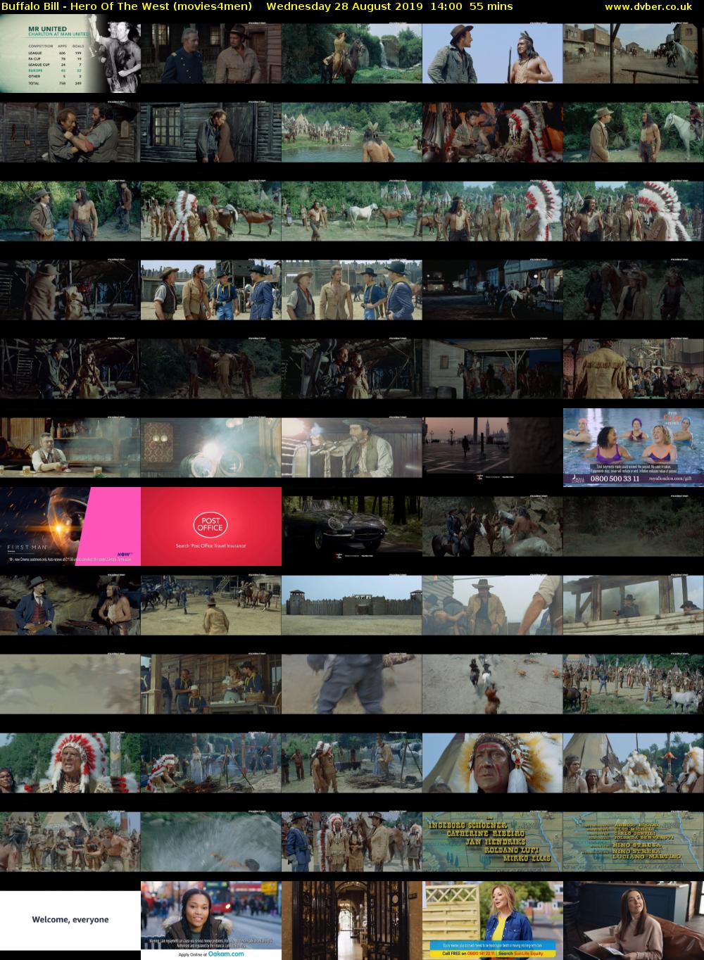 Buffalo Bill - Hero Of The West (movies4men) Wednesday 28 August 2019 14:00 - 14:55