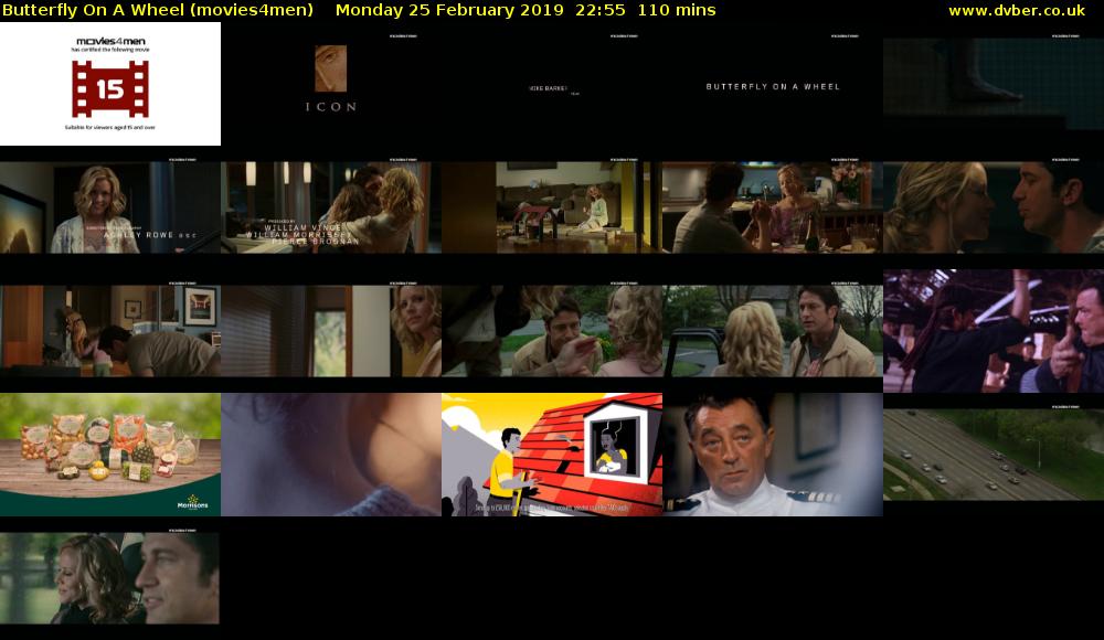 Butterfly On A Wheel (movies4men) Monday 25 February 2019 22:55 - 00:45
