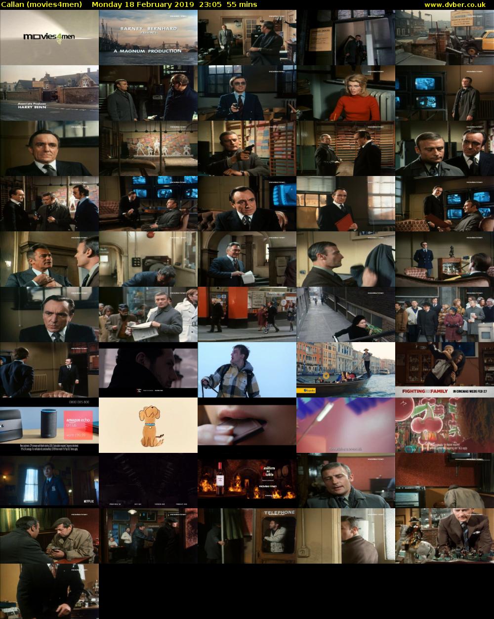 Callan (movies4men) Monday 18 February 2019 23:05 - 00:00