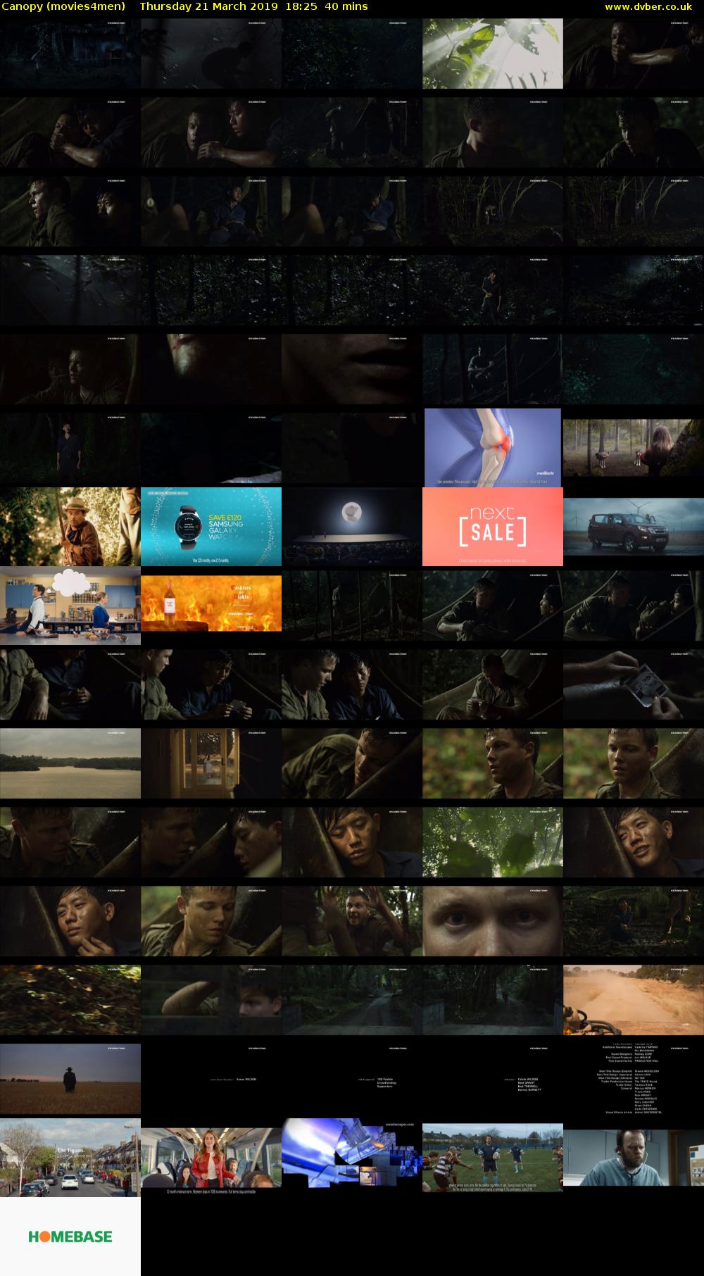 Canopy (movies4men) Thursday 21 March 2019 18:25 - 19:05