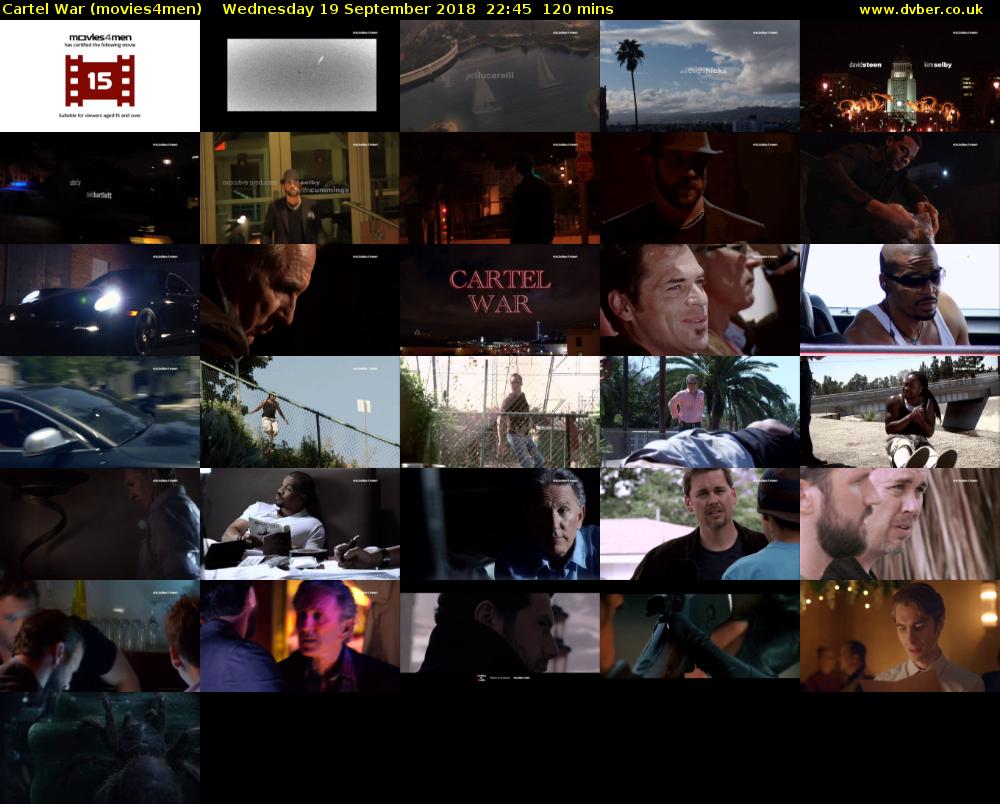 Cartel War (movies4men) Wednesday 19 September 2018 22:45 - 00:45