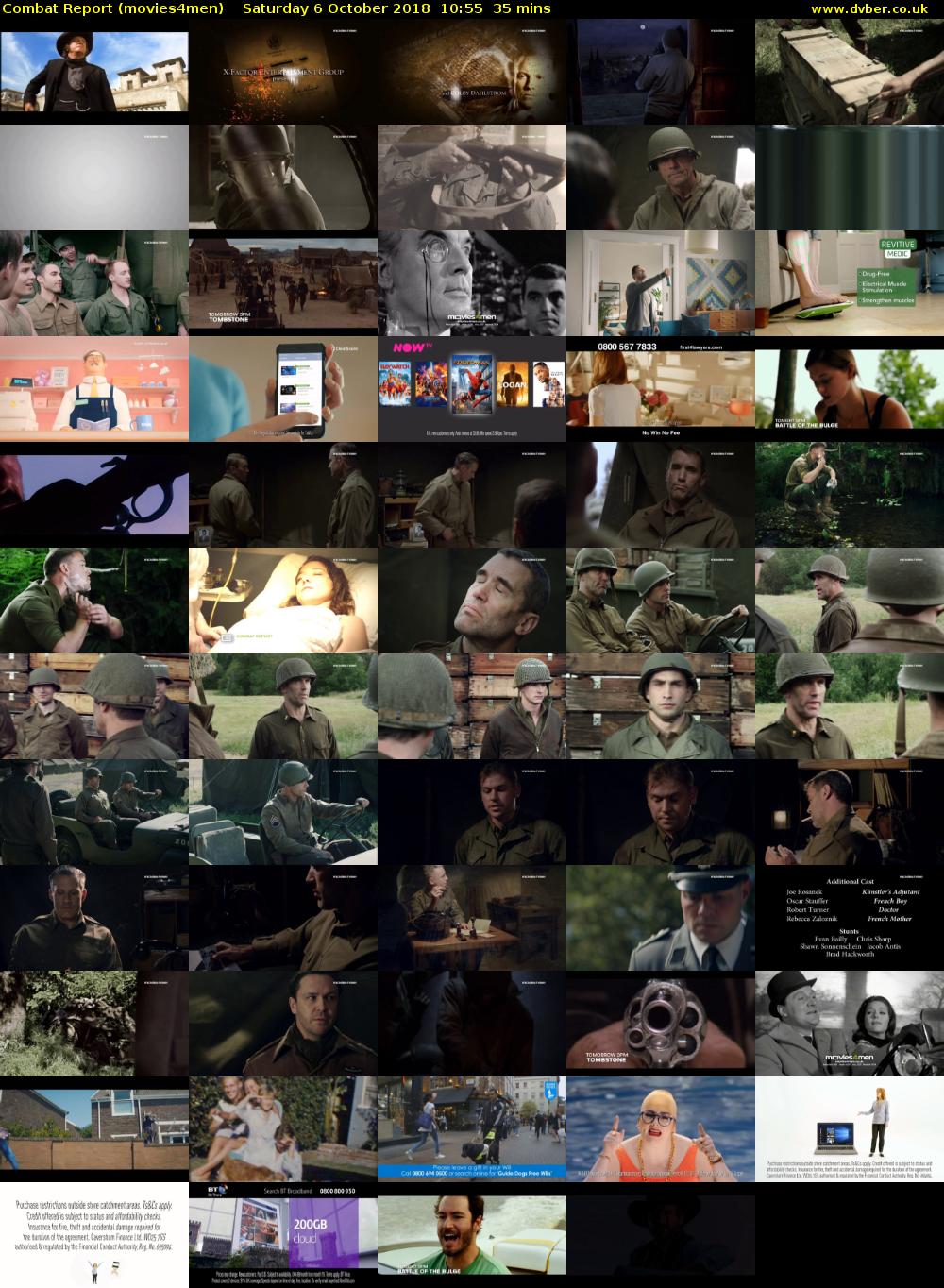 Combat Report (movies4men) Saturday 6 October 2018 10:55 - 11:30