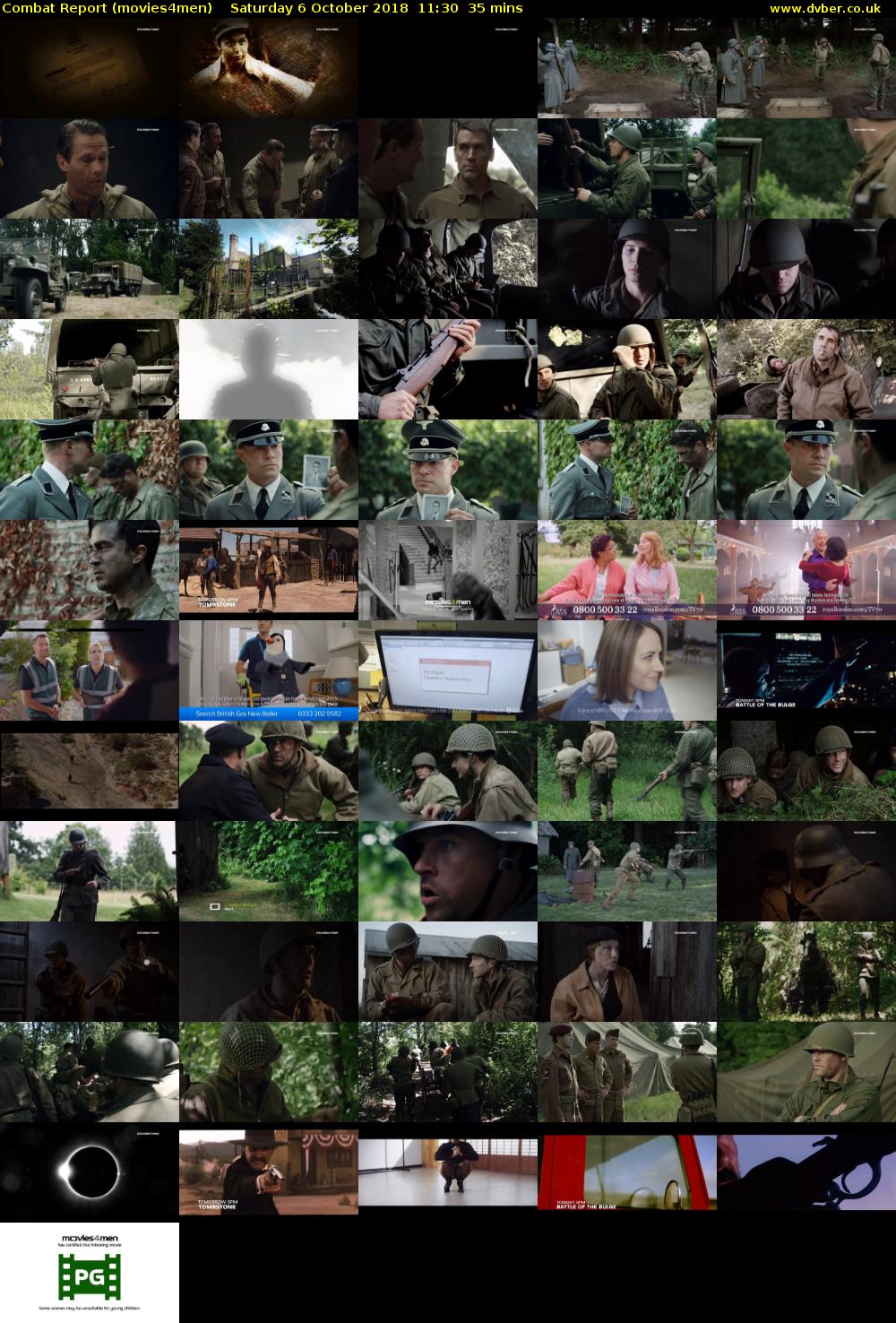 Combat Report (movies4men) Saturday 6 October 2018 11:30 - 12:05