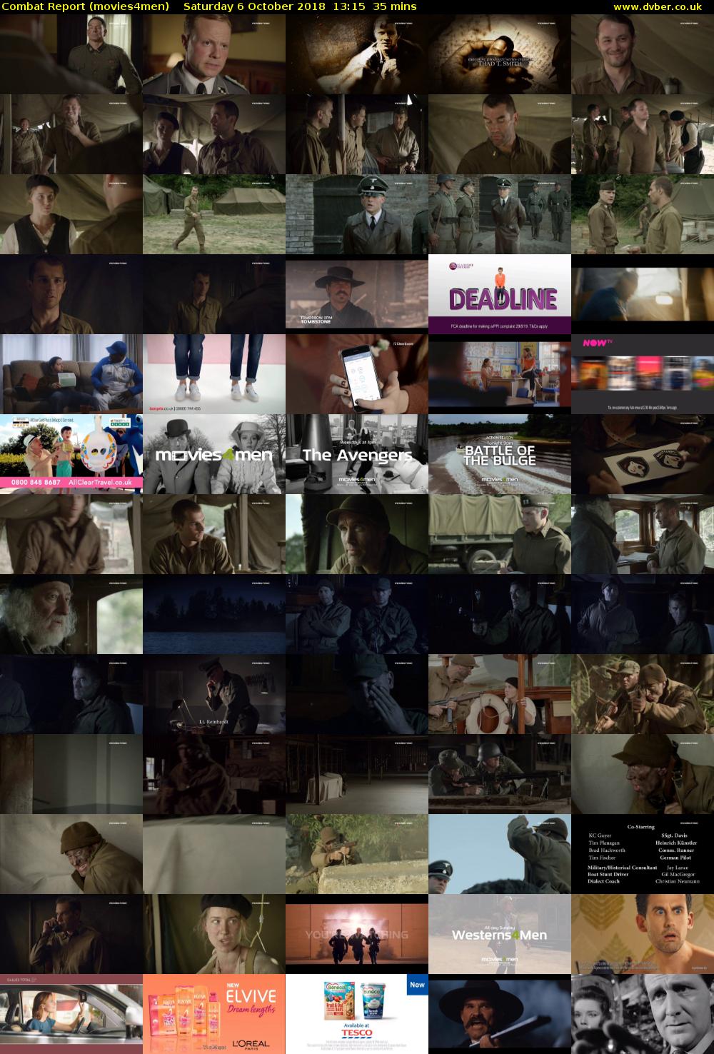 Combat Report (movies4men) Saturday 6 October 2018 13:15 - 13:50