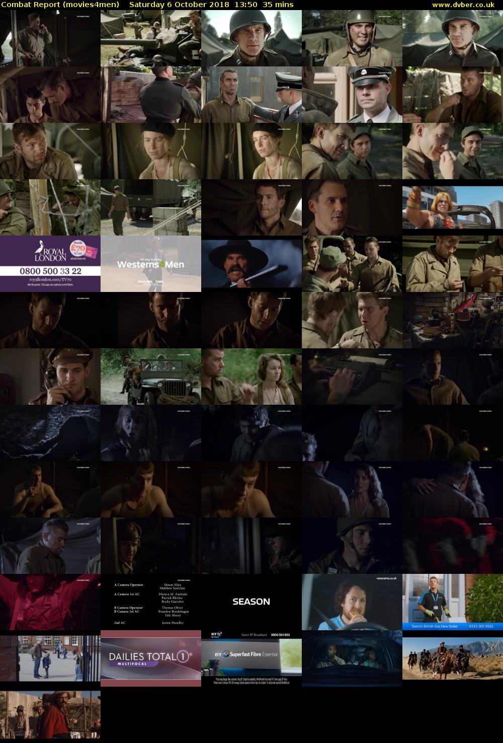 Combat Report (movies4men) Saturday 6 October 2018 13:50 - 14:25