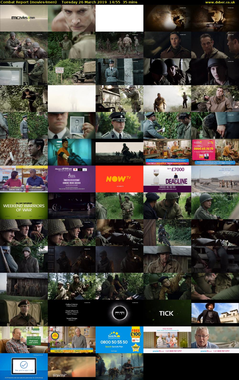Combat Report (movies4men) Tuesday 26 March 2019 14:55 - 15:30