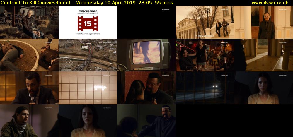 Contract To Kill (movies4men) Wednesday 10 April 2019 23:05 - 00:00