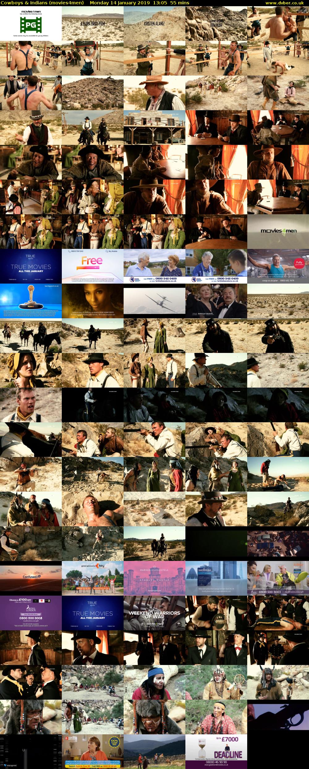 Cowboys & Indians (movies4men) Monday 14 January 2019 13:05 - 14:00