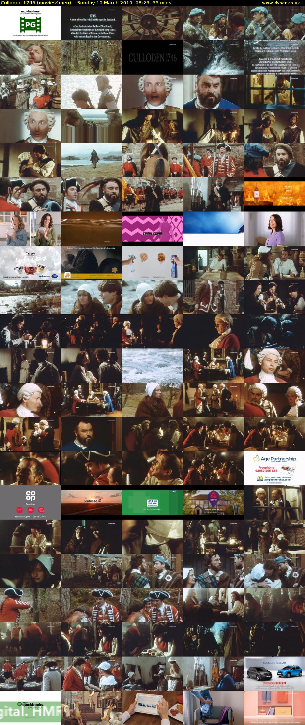 Culloden 1746 (movies4men) Sunday 10 March 2019 08:25 - 09:20