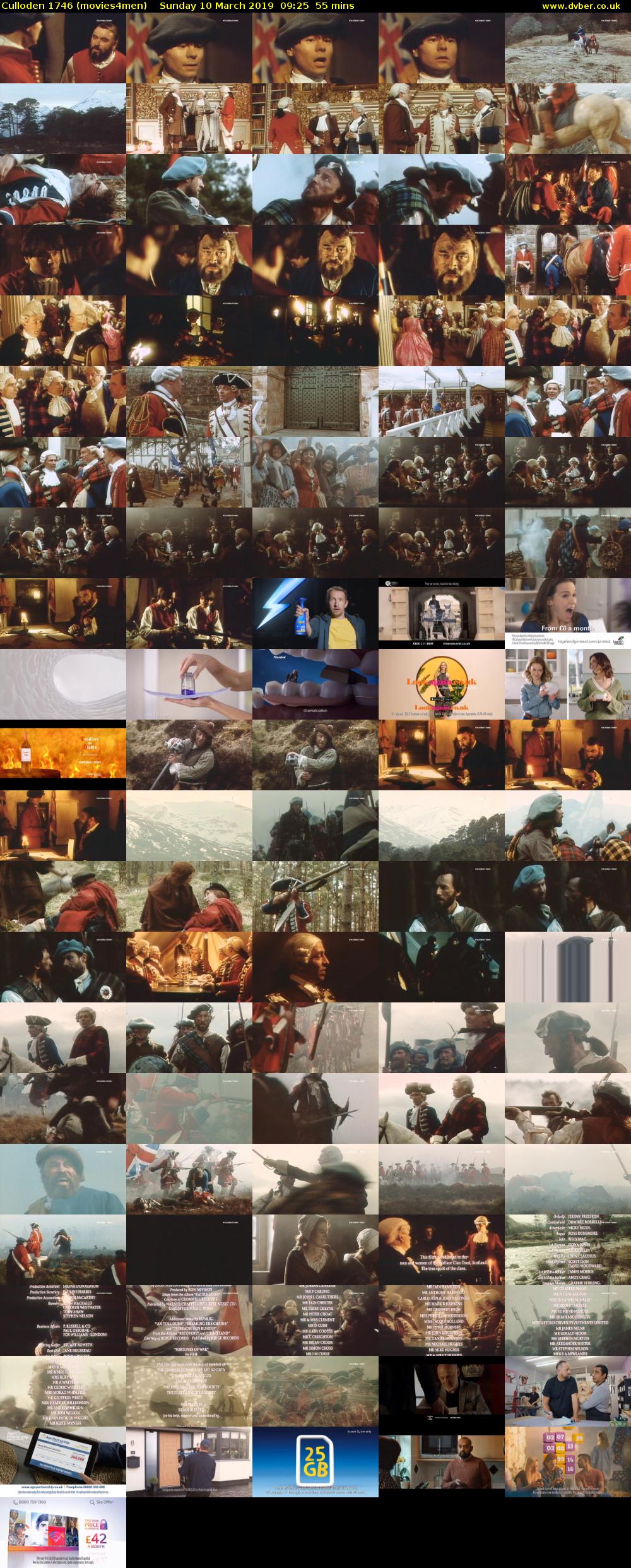 Culloden 1746 (movies4men) Sunday 10 March 2019 09:25 - 10:20