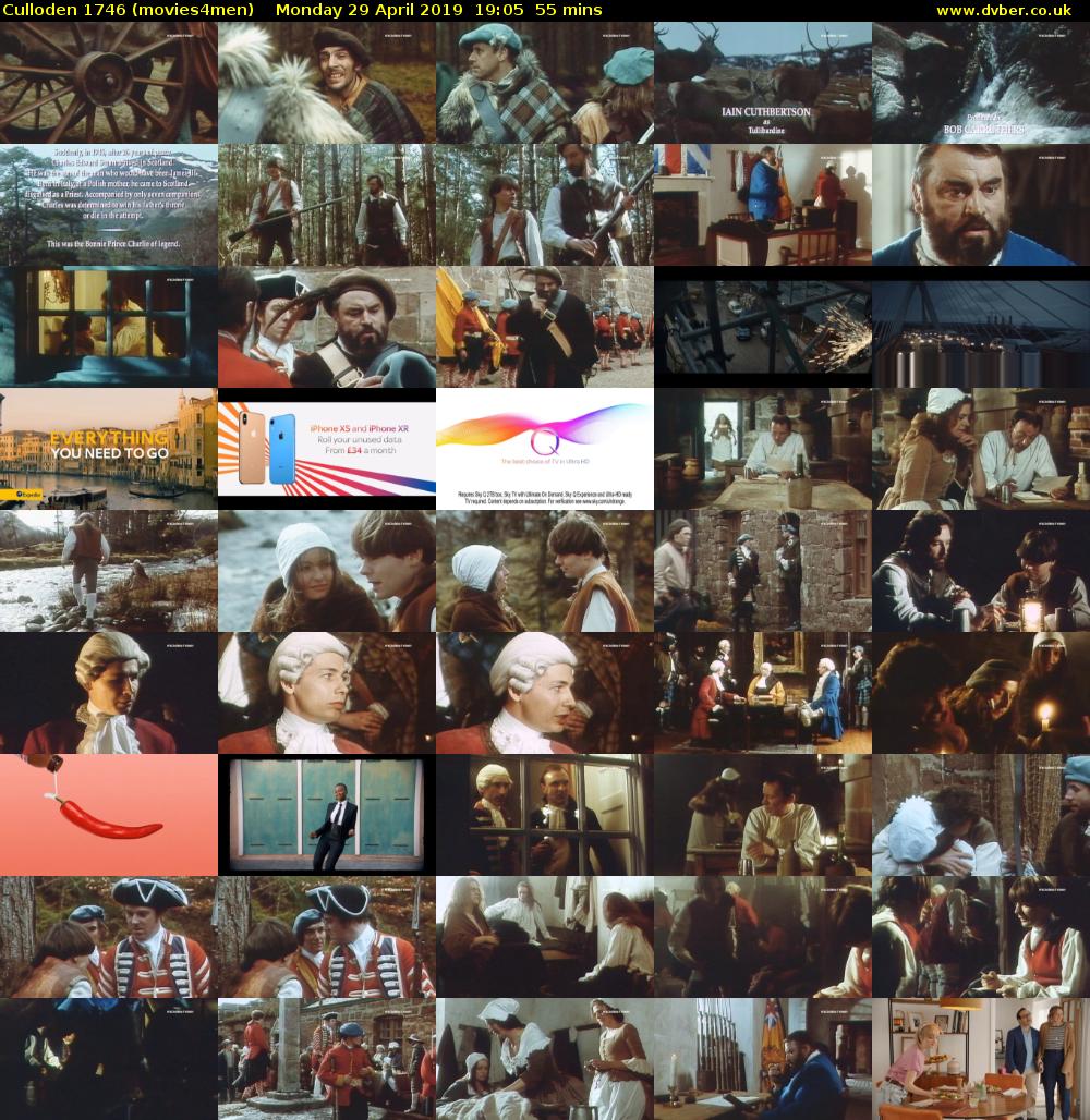 Culloden 1746 (movies4men) Monday 29 April 2019 19:05 - 20:00