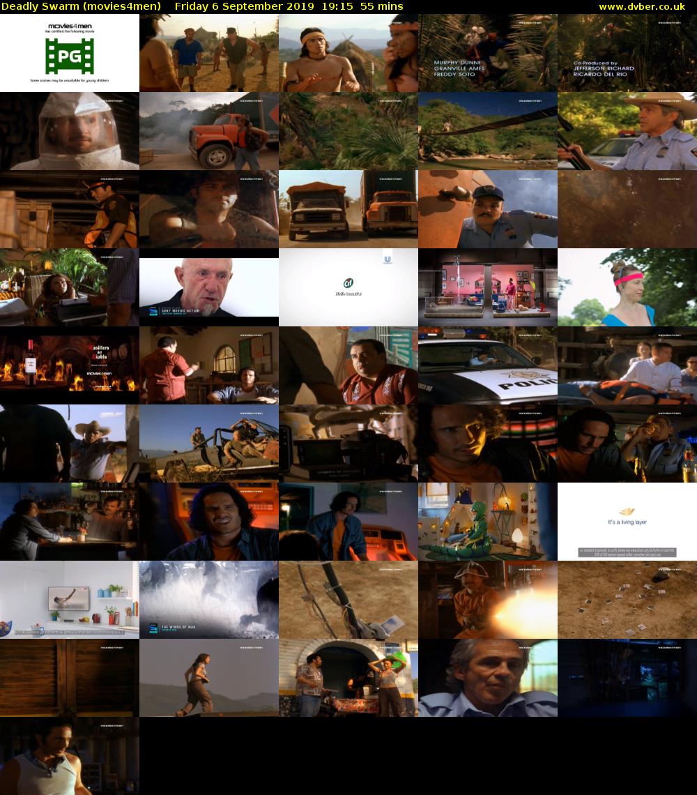 Deadly Swarm (movies4men) Friday 6 September 2019 19:15 - 20:10
