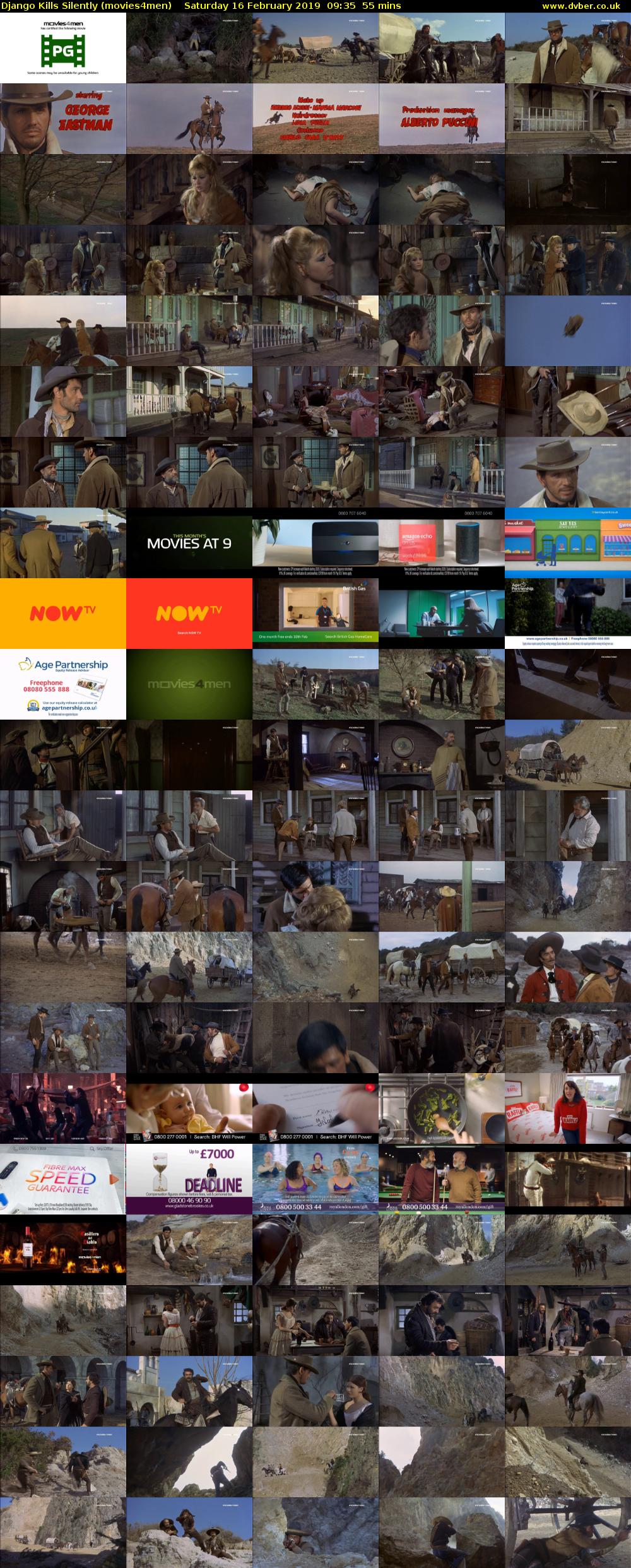 Django Kills Silently (movies4men) Saturday 16 February 2019 09:35 - 10:30