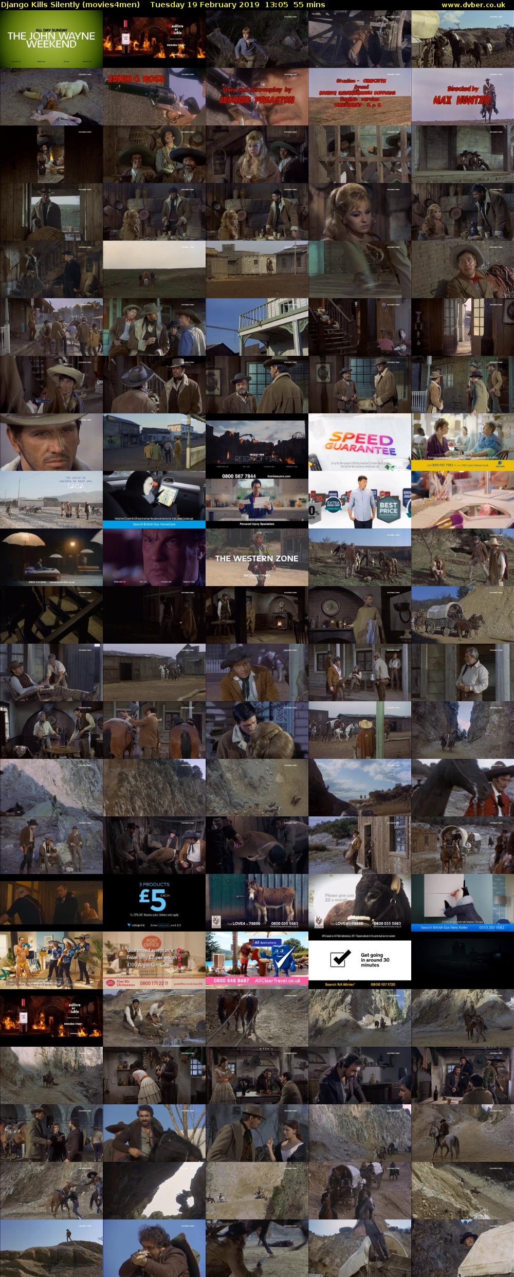 Django Kills Silently (movies4men) Tuesday 19 February 2019 13:05 - 14:00