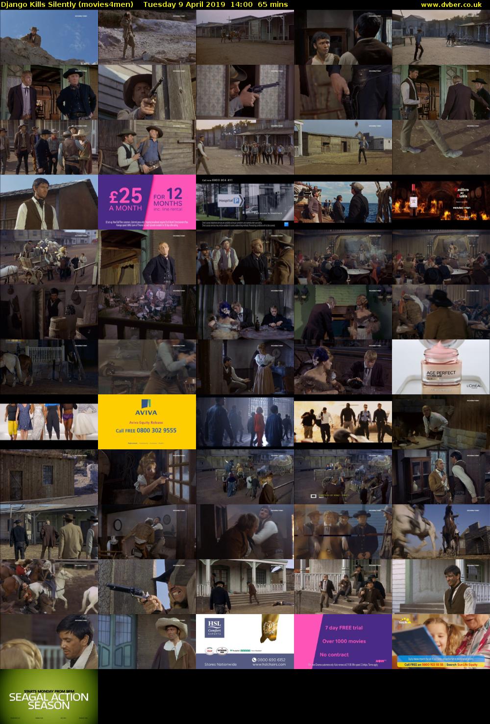 Django Kills Silently (movies4men) Tuesday 9 April 2019 14:00 - 15:05