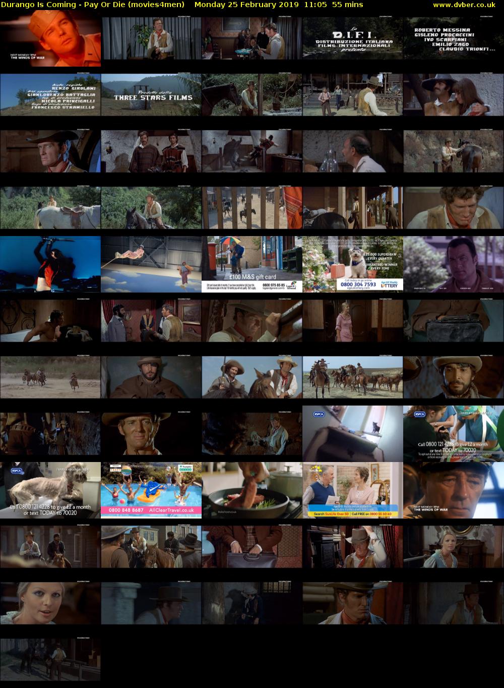 Durango Is Coming - Pay Or Die (movies4men) Monday 25 February 2019 11:05 - 12:00