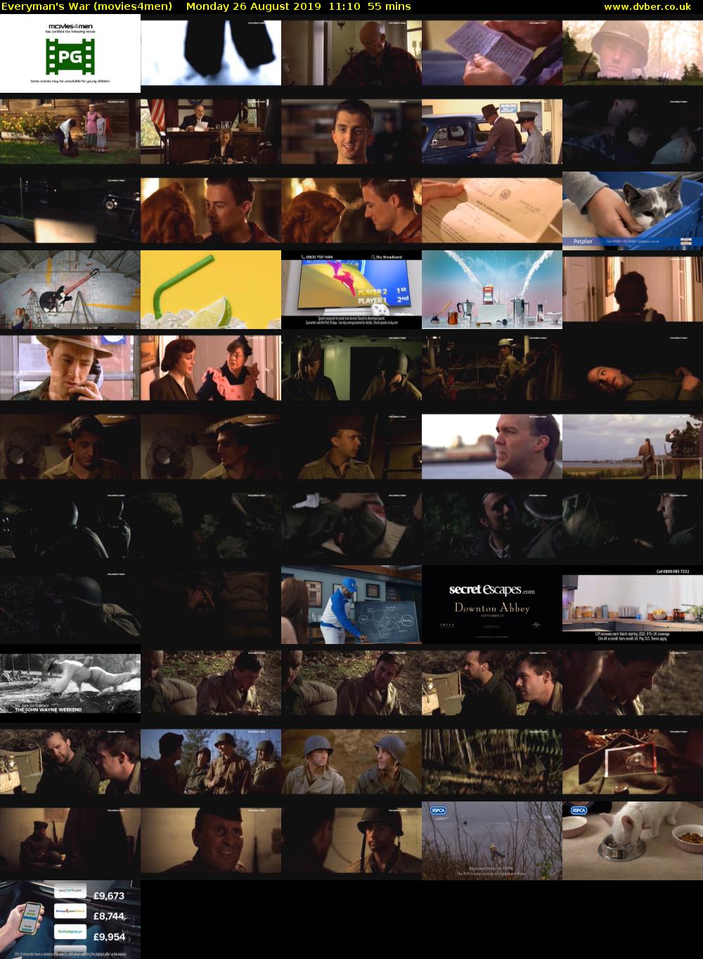 Everyman's War (movies4men) Monday 26 August 2019 11:10 - 12:05
