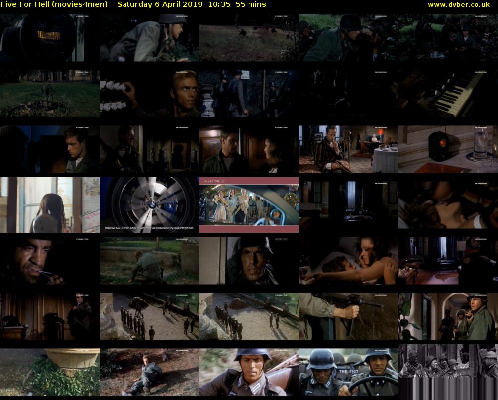 Five For Hell (movies4men) Saturday 6 April 2019 10:35 - 11:30