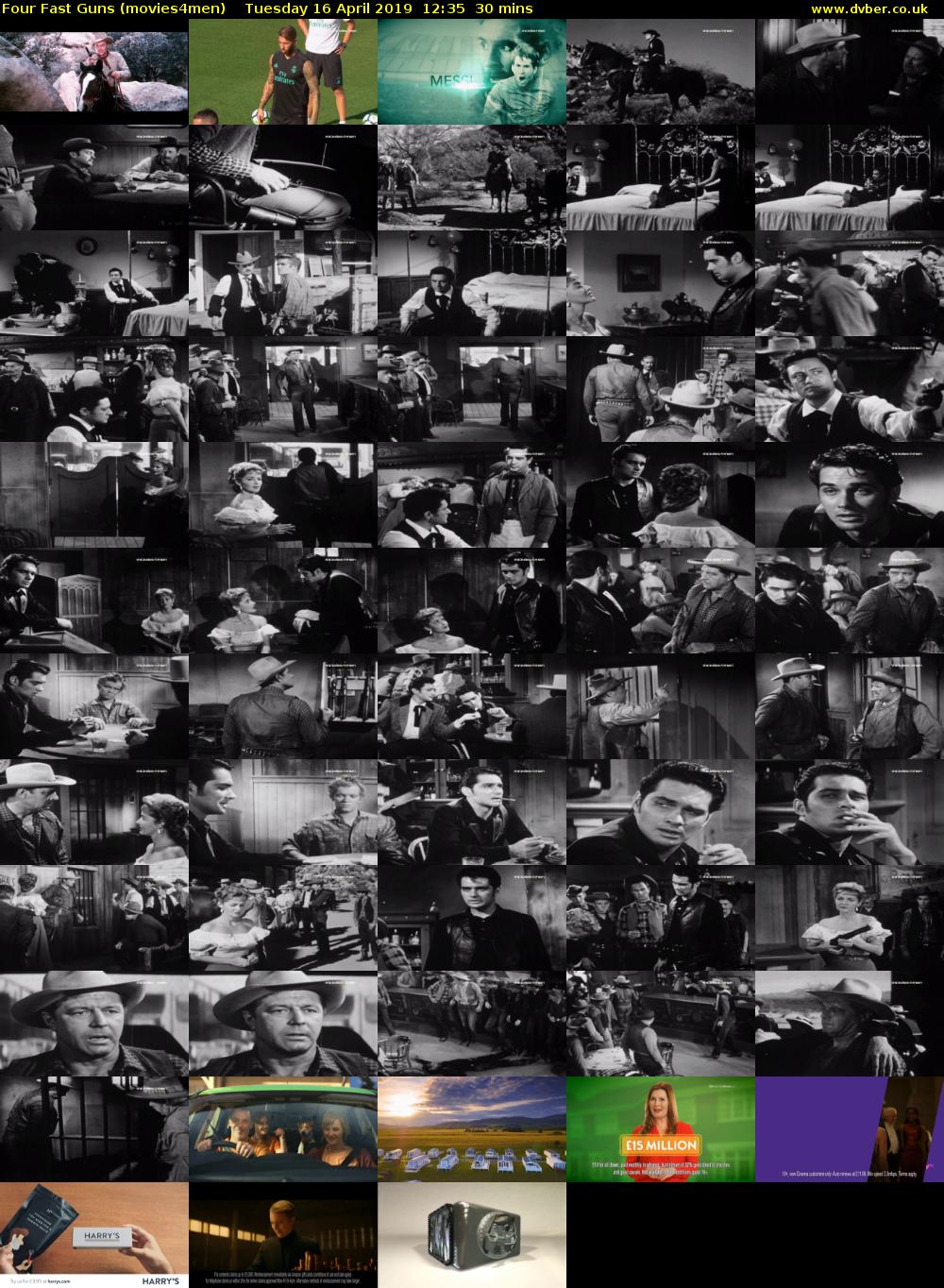 Four Fast Guns (movies4men) Tuesday 16 April 2019 12:35 - 13:05