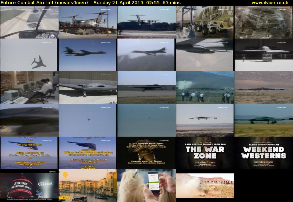 Future Combat Aircraft (movies4men) Sunday 21 April 2019 02:55 - 04:00