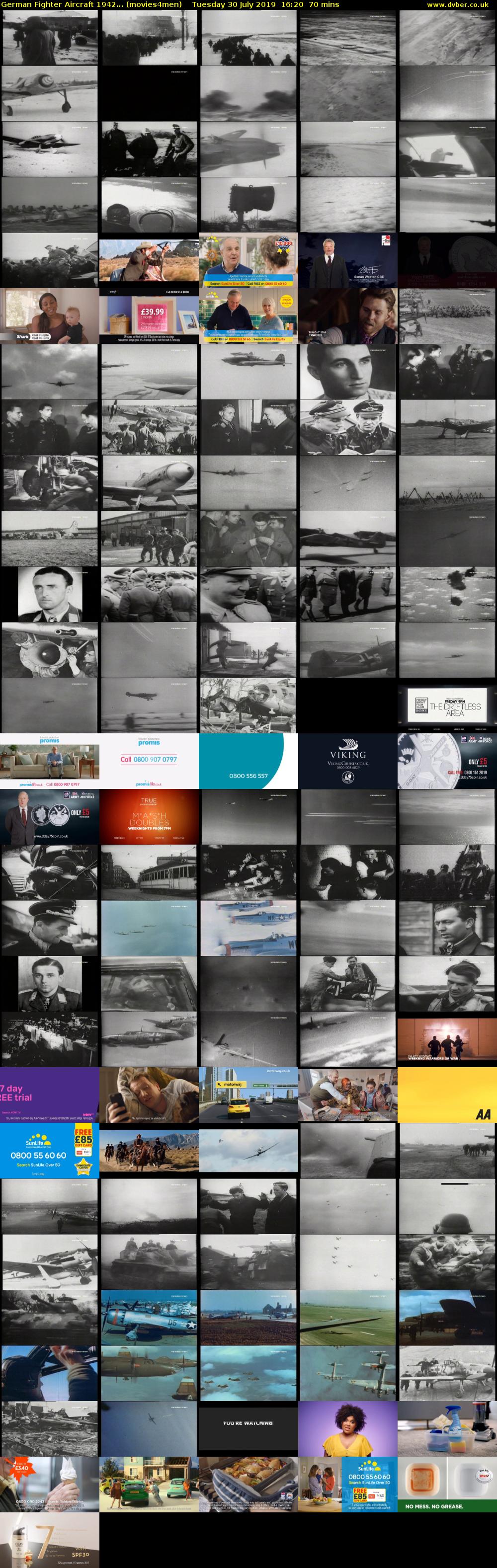 German Fighter Aircraft 1942... (movies4men) Tuesday 30 July 2019 16:20 - 17:30